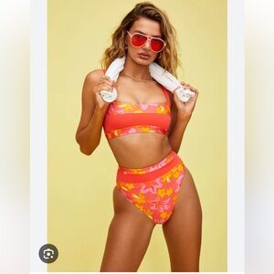 Beach Riot Heidi Bottom Hula Hibiscus Sz S